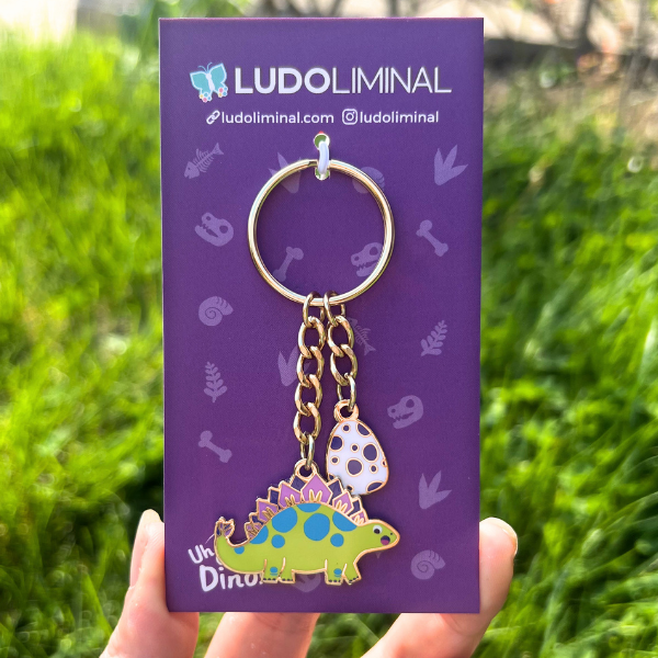 Uh Oh Green Stego & Egg Charm