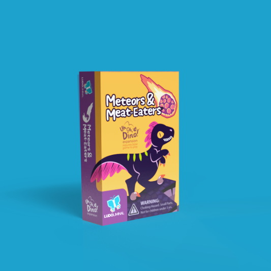 Meteors & Meat-Eaters Expansion for Uh Oh, Dino!