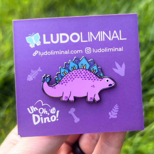 Deer-in-Headlights Pink Stego Pin