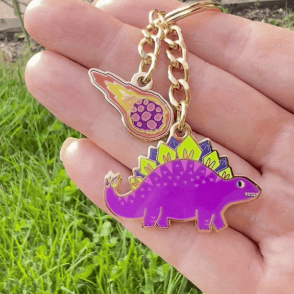 Anxious Purple Stego & Falling Meteor Charm