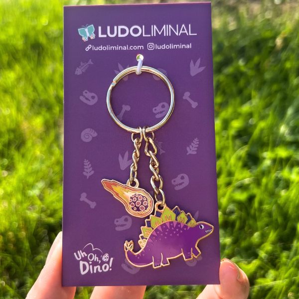 Anxious Purple Stego & Falling Meteor Charm
