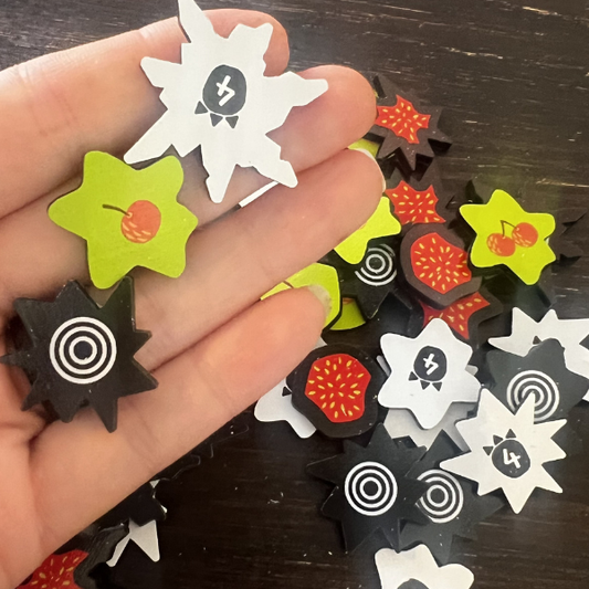 Deluxe Wooden Turn Tokens for Uh Oh, Dino!